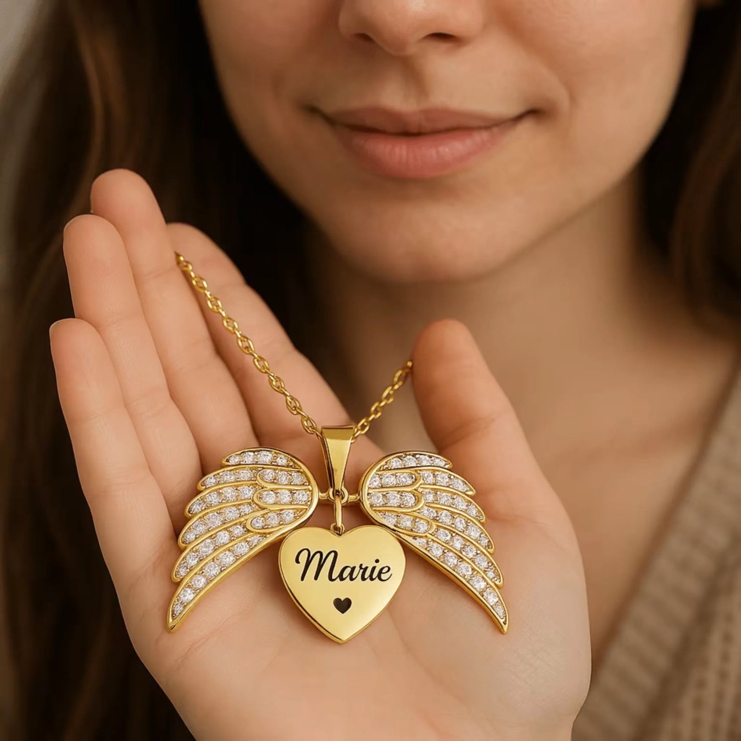 Collier Mon Ange — Le Réconfort Quotidien de Sentir Leur Présence5