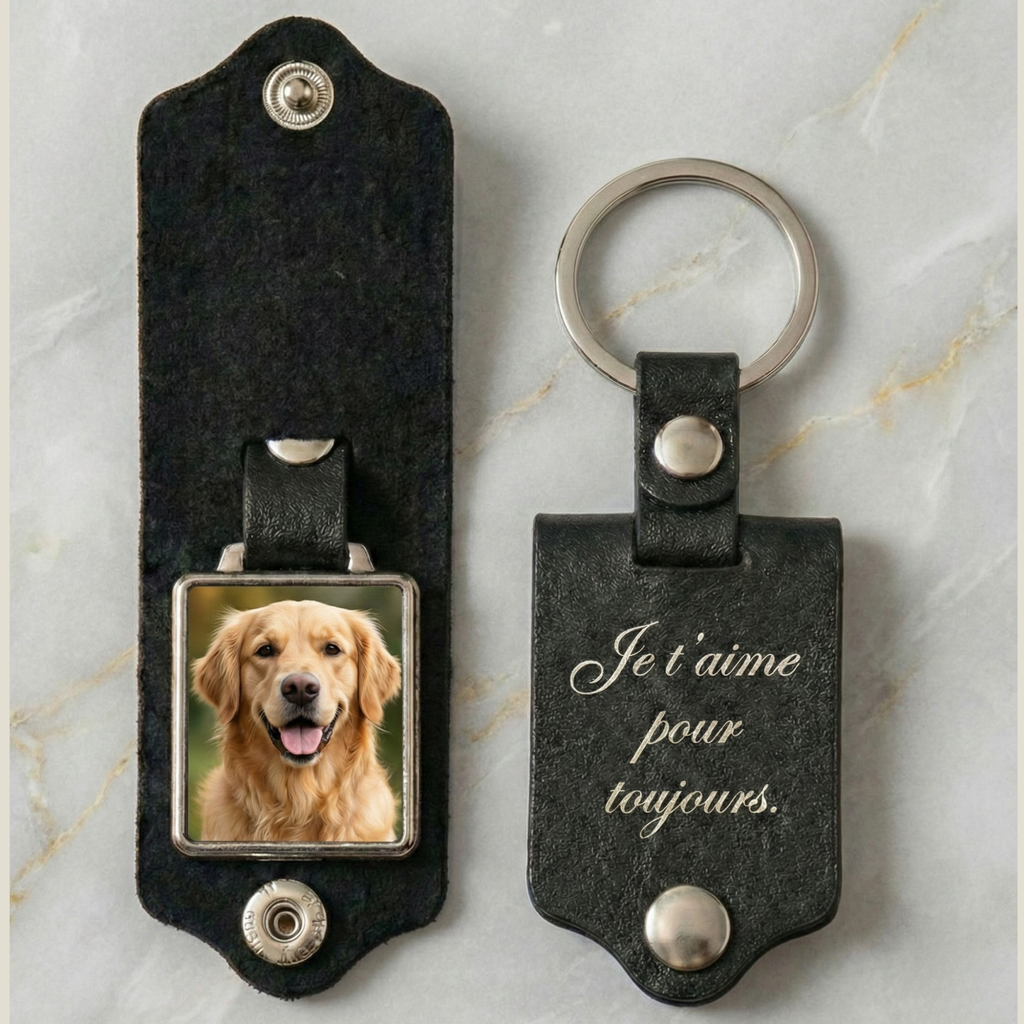 Porte-Clés Photo Personnalisé - Gardez Vos Souvenirs Près du Cœur