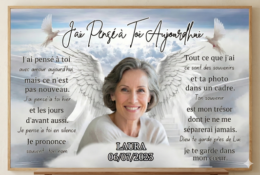 Poster Commémoratif Personnalisé : Honorer Vos Souvenirs avec un Hommage Mural Touchant