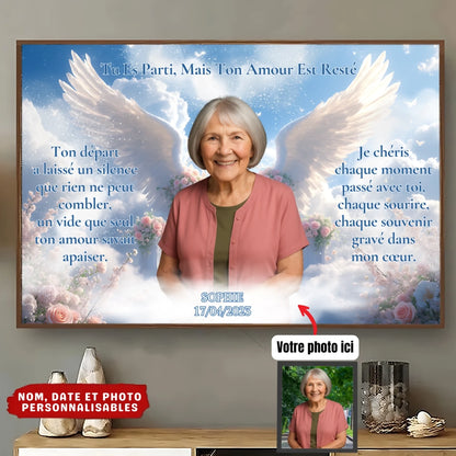 Poster Horizontal Commémoratif Personnalisé - J'ai Pensé à Toi Aujourd'hui3