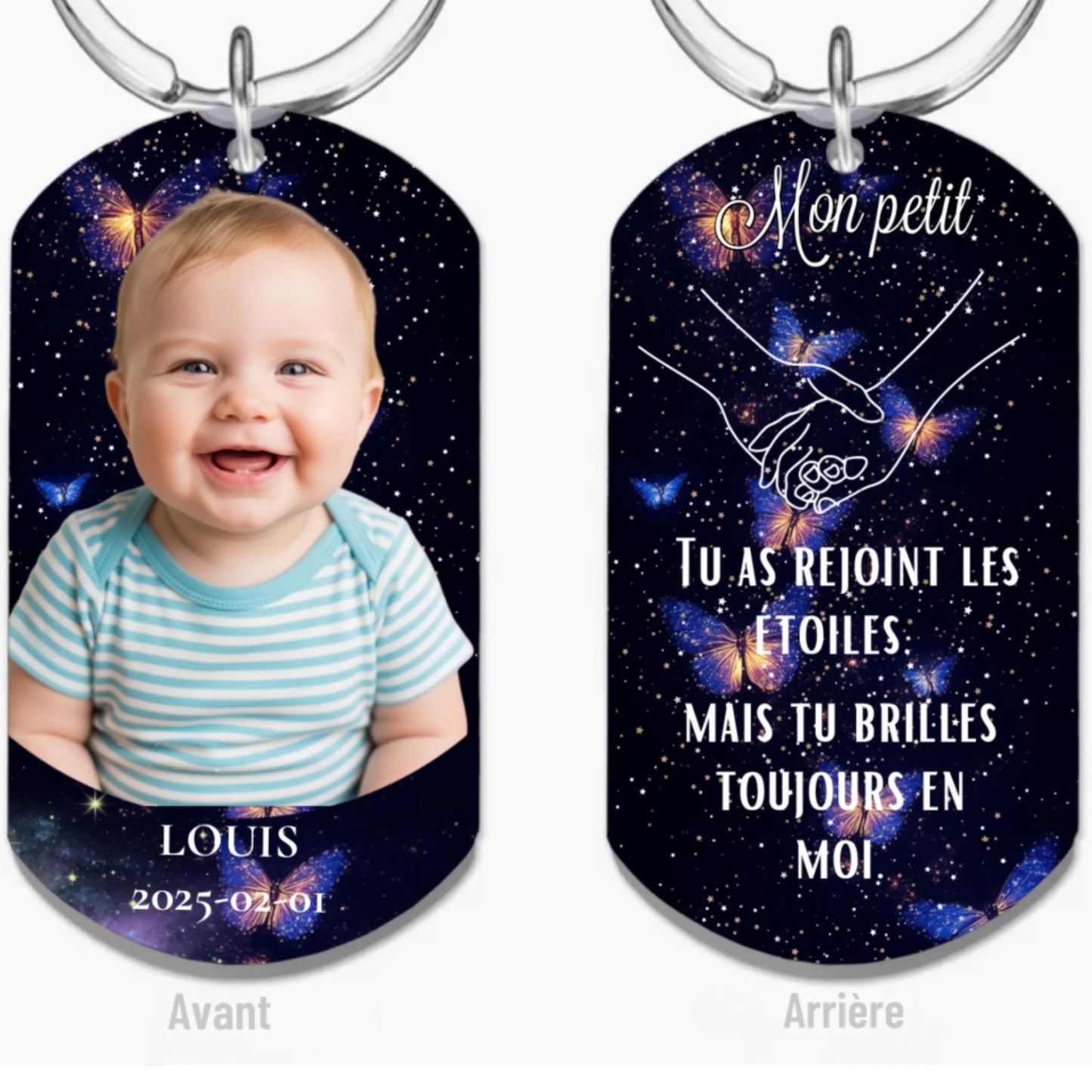 Porte-clés Commémoratif Personnalisé — Tes ailes étaient prêtes, mon cœur ne l’était pas23