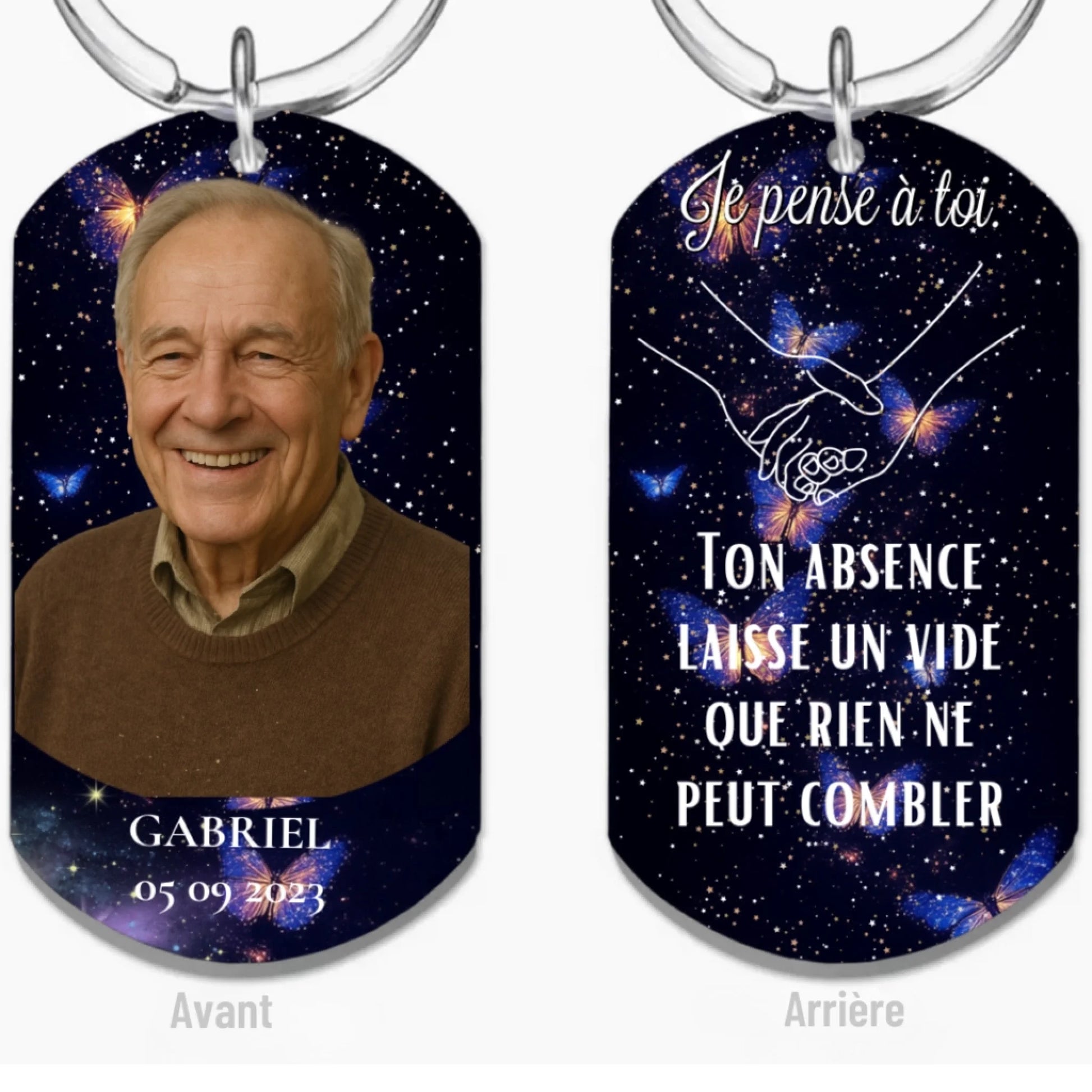 Porte-clés Commémoratif Personnalisé — Tes ailes étaient prêtes, mon cœur ne l’était pas43