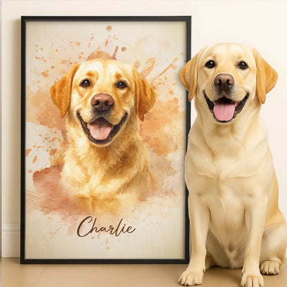 Poster vertical personnalisé pour chien ou chat – Cadeau commémoratif pour animaux de compagnie2