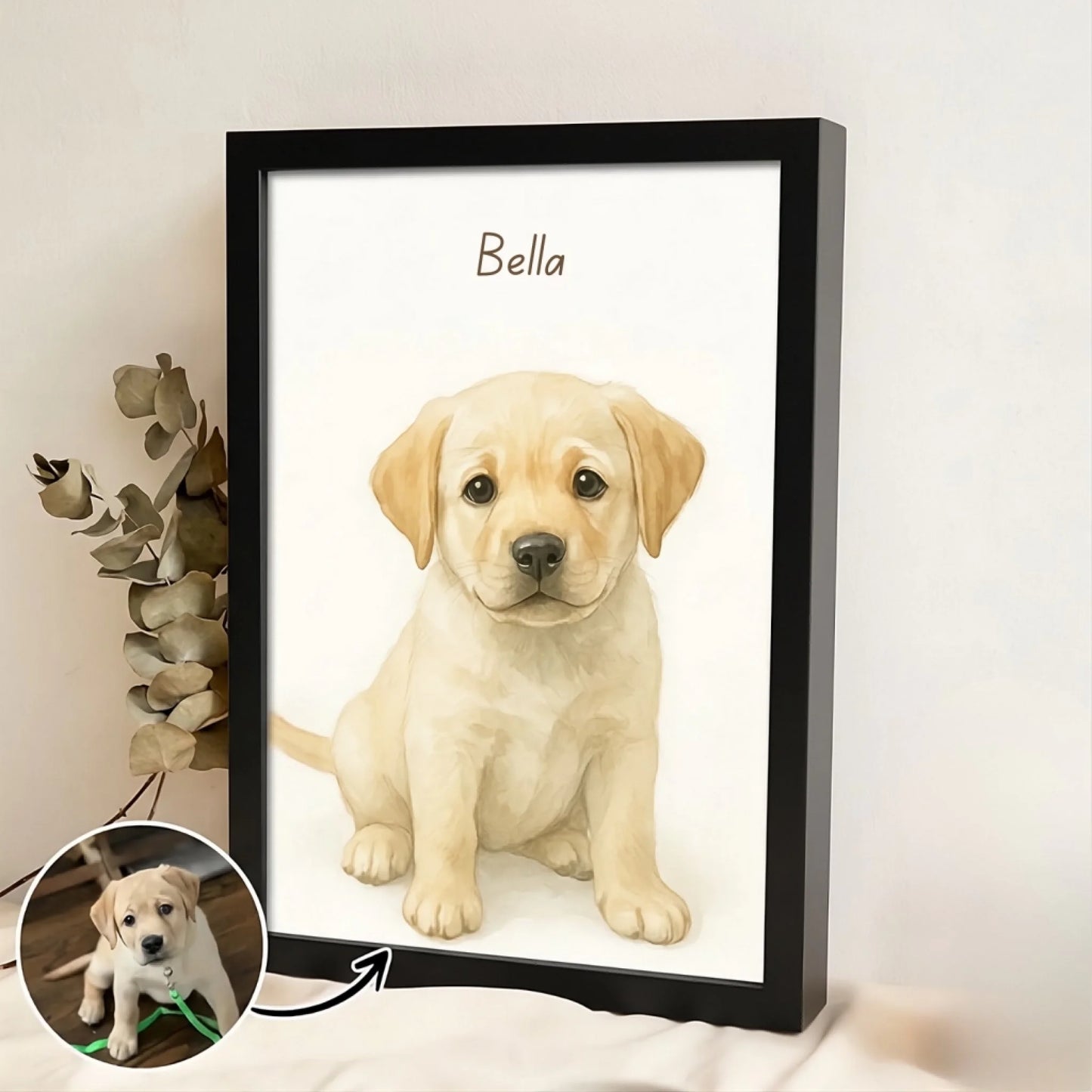 Poster vertical personnalisé pour chien ou chat – Cadeau commémoratif pour animaux de compagnie16