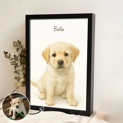 Poster vertical personnalisé pour chien ou chat – Cadeau commémoratif pour animaux de compagnie16