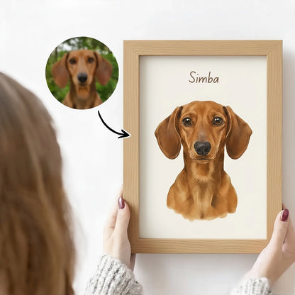 Poster vertical personnalisé pour chien ou chat – Cadeau commémoratif pour animaux de compagnie15