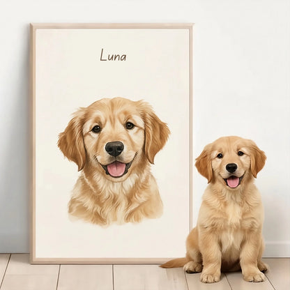 Poster vertical personnalisé pour chien ou chat – Cadeau commémoratif pour animaux de compagnie17