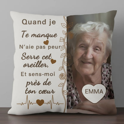 Housse d’oreiller souvenir personnalisée 