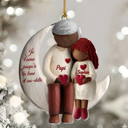 Mamie & Papy, un amour gravé pour toujours – Ornement Acrylique Personnalisé4