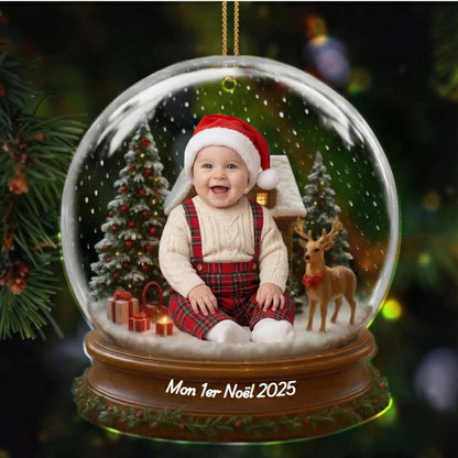 Premier Noël de Bébé avec costume de Père Noël3
