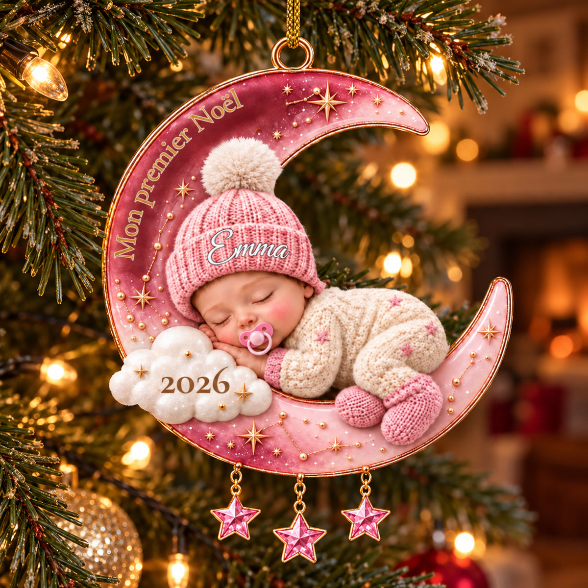 Décoration de Noël personnalisée bébé – Mon premier Noël, un souvenir à chérir