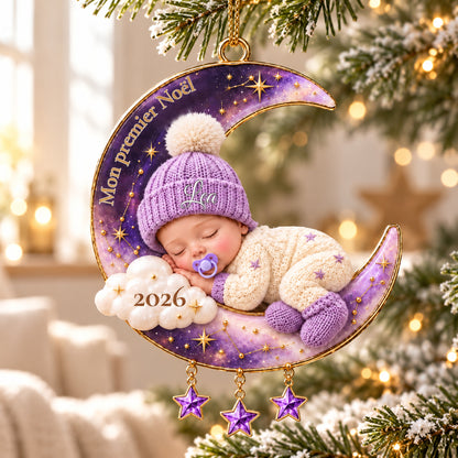 Décoration de Noël personnalisée bébé – Mon premier Noël, un souvenir à chérir