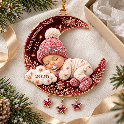 Décoration de Noël personnalisée bébé – Mon premier Noël, un souvenir à chérir