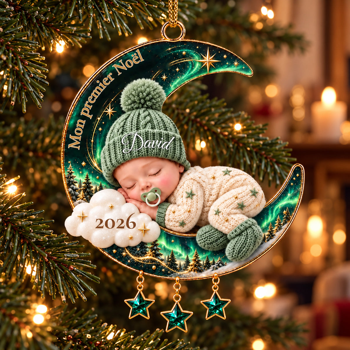 Décoration de Noël personnalisée bébé – Mon premier Noël, un souvenir à chérir