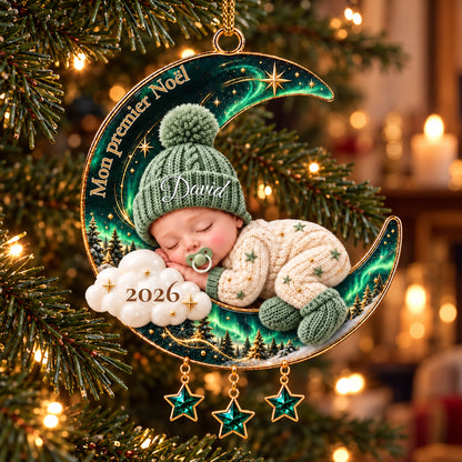 Décoration de Noël personnalisée bébé – Mon premier Noël, un souvenir à chérir