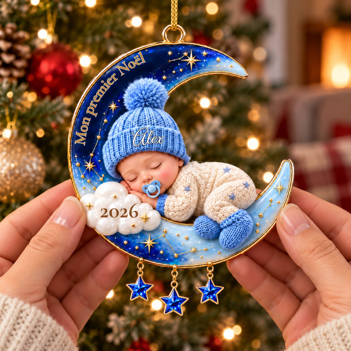 Décoration de Noël personnalisée bébé – Mon premier Noël, un souvenir à chérir
