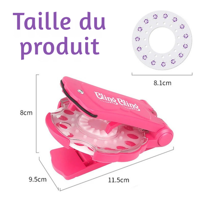 Kit 2025 DIY Tampon Bijoux pour Cheveux – Brillance Instantanée et Style Sans Effort