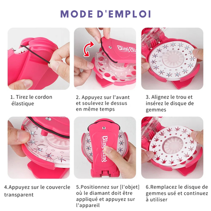Kit 2025 DIY Tampon Bijoux pour Cheveux – Brillance Instantanée et Style Sans Effort