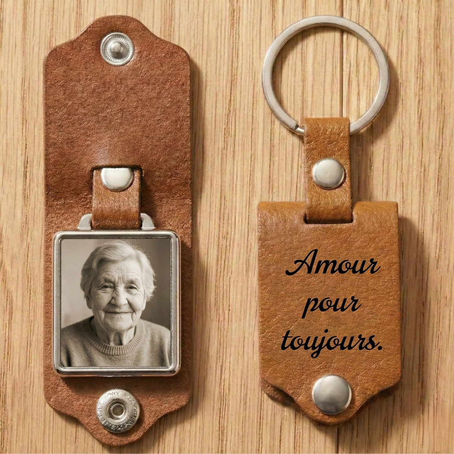 Porte-Clés Photo Personnalisé - Gardez Vos Souvenirs Près du Cœur