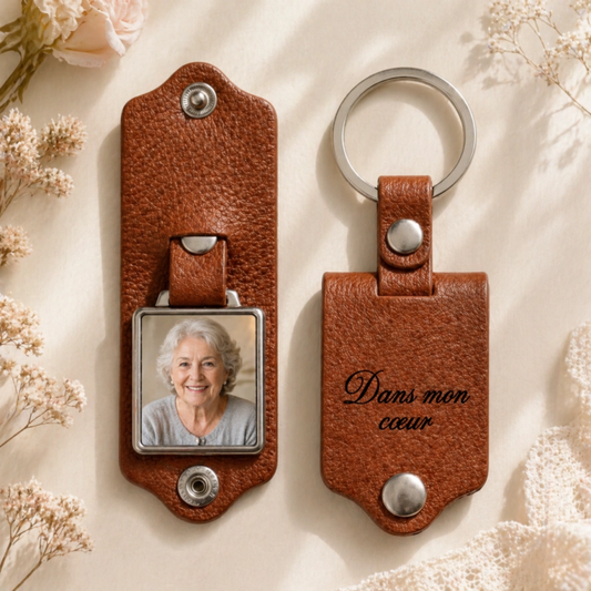 Porte-Clés Photo Personnalisé - Gardez Vos Souvenirs Près du Cœur